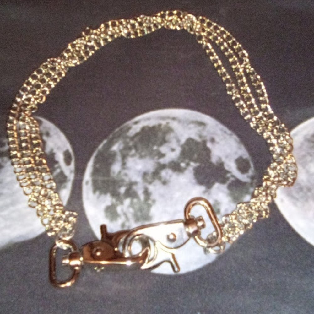 4/ $20 handcuff choker SLC punk vibe silver tone